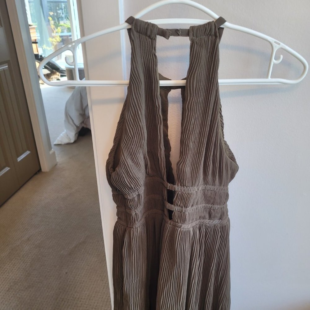 H&M olive green cocktail/sun dress
